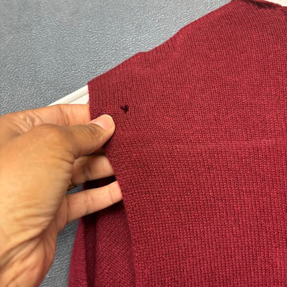 Subtle Luxury Cashmere Drapey Shawl Cardigan Fringe Knit Womens Small Read Below - Picture 3 of 9